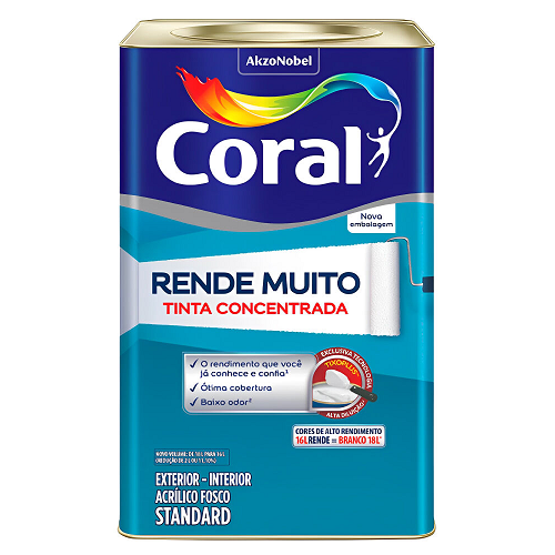 Tinta Rende Muito Marfim de 16L Coral